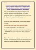 ADVANCED PHARMACOLOGY MIDTERM EXAM LATEST 2026  ACTUAL EXAM WITH COMPLETE QUESTIONS AND CORRECT  DETAILED ANSWERS &lpar;100&percnt; VERIFIED ANSWERS&rpar; &vert;ALREADY  GRADED A&plus;&vert; &vert;&vert;PROFESSOR VERIFIED&vert;&vert; &vert;&vert;BRANDNEW&excl;&excl;&excl;&vert;&vert; 