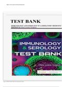 Test Bank - Immunology and Serology in Laboratory Medicine&comma; 7th Edition &lpar;Turgeon&comma; 2022&rpar;&comma; Chapter 1-27&comma; All Chapters &vert;&vert;Complete A&plus; Guide