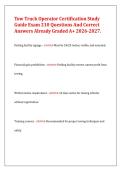 Tow Truck Operator Certification Study Guide 2026-2027&colon; Exam 210 Q&A &plus; Safety & Regulations