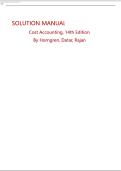 Solution Manual for Cost Accounting&comma; 14th Edition &lpar;Horngren&comma; Datar & Rajan&rpar;&comma; Pearson