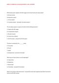 BIOD 152 MODULE 4 EXAM QUESTIONS AND ANSWERS