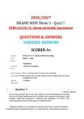 NURS-6512N-53&comma; Advanced Health Assessment Questions And Correct Answers
