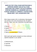 NURS 5433 FNP II FINAL EXAM QUESTION BANK &lpar;2 VERSIONS&rpar; NEWEST 2026 ACTUAL EXAM QUESTIONS AND CORRECT DETAILED ANSWERS &lpar;VERIFIED ANSWERS&rpar; ALL ANSWERED &lbrace;485 Q & A&rcub; ALREADY GRADED A&plus;&sol; CURRENTLY TESTING EXAM &vert; BRAND NEW&excl; &vert; 100&percnt; GUARANTEED PASS