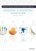 Student Study Guide and Solution Manual for Organic Chemistry 4th Edition by David Latest 2026&sol;2027 Version