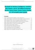 Test Bank for Business Intelligence&comma; Analytics&comma; Data Science&comma; and AI 5th Edition Latest 2026&sol;2027 Version