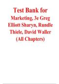 Test Bank for Marketing&comma; 3e Greg Elliott Sharyn&comma; Rundle Thiele&comma; David Waller &lpar;All Chapters&rpar;  