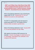 ASNT Level III Basic Exam&comma; Most Recent Exam 2026  Actual Complete Real Exam Questions And Correct  Answers&vert;&vert;Verified Exam&excl;&excl;&excl; &lpar;Verified Answers&rpar; &vert; Already  Graded A&plus; &vert; Guaranteed Success &vert; Newest Exam&excl;&excl;&excl; 
