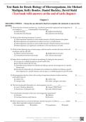Test Bank for Brock Biology of Microorganisms 16th Edition by Michael Madigan&comma; Kelly Bender&comma; and Daniel Buckley Latest 2026&sol;2027 Version