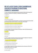NR 327 LATEST EXAM 2 2026 CHAMBERLAIN  COLLEGE OF NURSING 70 QUESTIONS  CORRECTLY ANSWERED