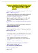 Community Health Exit HESI LATEST UPDATE  QUESTIONS AND ANSWERS &lpar;VERIFIED  100&percnt; CORRECT&rpar; 2026 LATEST UPDATE 
