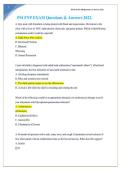 PSI FNP EXAM Questions & Answers 2022&period;  PSI FNP EXAM Questions & Answers 2022