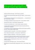 OTORHINOLARYNGOLOGY &lpar;ENT&rpar; EXAM QUESTIONS AND ANSWERS