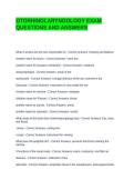 OTORHINOLARYNGOLOGY EXAM QUESTIONS AND ANSWERS