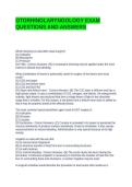 OTORHINOLARYNGOLOGY EXAM QUESTIONS AND ANSWERS