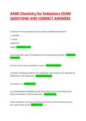 AAMI Chemistry for Embalmers EXAM QUESTIONS AND CORRECT ANSWERS