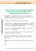 BPMN &sol; Business Process Modeling Notation  Questions and Answers &lpar;100&percnt; Correct  Answers&rpar; Already Graded A&plus;