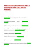 AAMI Chemistry for Embalmers WEEK 3 EXAM QUESTIONS AND CORRECT ANSWERS