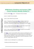 BPMN Basics Questions and Answers &lpar;100&percnt;  Correct Answers&rpar; Already Graded A&plus; 
