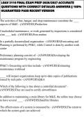 LGAV 3110 FINAL EXAM PREP 2026&sol;2027 ACCURATE QUESTIONS WITH CORRECT DETAILED ANSWERS &vert;&vert; 100&percnt; GUARANTEED PASS RECENT VERSION 