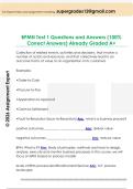 BPMN Test 1 Questions and Answers &lpar;100&percnt;  Correct Answers&rpar; Already Graded A&plus; 