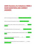 AAMI Chemistry for Embalmers WEEK 6 EXAM QUESTIONS AND CORRECT ANSWERS