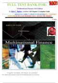 FULL TEST BANK FOR&colon;   Multinational Finance 3rd Edition by Kirt C&period; Butler &lpar;Author&rpar; All Chapters &vert; Complete Guide 