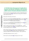 C170 WGU Data Management Applications  Practice Test Review Questions and Answers  &lpar;100&percnt; Correct Answers&rpar; Already Graded A&plus; 