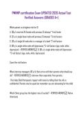 PMHNP Certification Exam UPDATED 2026 &vert; Actual Test Questions with Verified Answers &vert; GRADED A&plus;