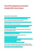 &sol;Praxis 5422 Studyguide Exam Questions Complete With Correct Answers