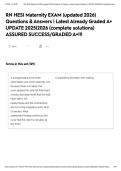 RN HESI Maternity EXAM &lpar;updated 2026&rpar; Questions & Answers &vert; Latest Already Graded A&plus; UPDATE 2025&vert;2026 &lpar;complete solutions&rpar; ASSURED SUCCESS&sol;GRADED A&plus;&excl;&excl;&excl;