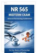 NR 565 Advanced Pharmacology Midterm 2026 &vert; Key Topics&comma; Practice Questions & Study Guide