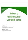 QuickBooks Online Certification Training