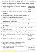 CNA FINAL PRACTICE EXAM 2024-2025 ACTUAL EXAM 100 QUESTIONS AND CORRECT DETAILED ANSWERS &lpar;VERIFIED ANSWERS&rpar; &vert;ALREADY GRADED 
