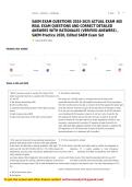 SAEM EXAM QUESTIONS 2024-2025 ACTUAL EXAM 400 REAL EXAM QUESTIONS AND CORRECT DETAILED ANSWERS WITH RATIONALES &lpar;VERIFIED ANSWERS&rpar; &comma; SAEM Practice 2020&comma; Edited SAEM Exam Set