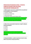 Clinical Annual Competency Exam