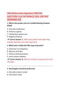 CNA Written Exam&colon; Practice Questions with Rationales 2026