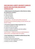 HSCO 506 Exam 3&colon; Complete Quizzes and Solutions 2026 &ndash; Liberty University