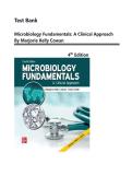 Test Bank For Microbiology Fundamentals&colon; A Clinical Approach 4th Edition by Marjorie Kelly Cowan&vert;All Chapters Covered&comma; Newest Update 2026