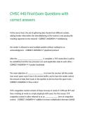 CMSC 440 Final Exam Questions with correct answers
