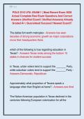 POLS 2312 UTA -EXAM 1 &vert; Most Recent Exam 2026  Actual Complete Real Exam Questions And Correct  Answers &vert;&vert;Verified Exam&excl;&excl; &lpar;Verified Answers&rpar; Already  Graded A&plus; &vert; Guaranteed Success&excl;&excl; Newest Exam&excl;&excl;&excl; 