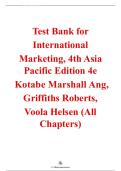 International Marketing&comma; 4th Asia-Pacific Edition &ndash; Masaaki Kotabe&comma; Kristiaan Helsen&comma; Marshall&comma; Ang&comma; Griffiths&comma; Roberts&comma; Voola &ndash; ISBN 9780730305569 &ndash; Test Bank &lpar;All Chapters Covered 1&ndash;16&rpar;