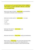 LCAS EXAM ACTUAL QUESTIONS WITH CORRECT SOLUTIONS &vert; LATEST 2026&sol;2027 UPDATE &vert; GRADED A&plus; &vert; ASSURED PASS&period;
