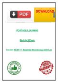 Portage Learning BIOD 171&colon; Module 6 Exam&mdash;Essential Microbiology with Lab