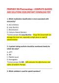 PROPHECY RN Pharmacology&colon; Complete Study Resources