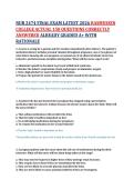 NUR 2474 FINAL EXAM LATEST 2026 RASMUSSEN  COLLEGE ACTUAL 150 QUESTIONS CORRECTLY  ANSWERED ALREADY GRADED A&plus; WITH  RATIONALE