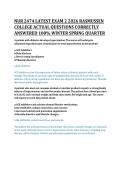 NUR 2474 LATEST EXAM 2 2026 RASMUSSEN  COLLEGE ACTUAL QUESTIONS CORRECTLY  ANSWERED 100&percnt; WINTER SPRING QUARTER