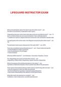 LIFEGUARD INSTRUCTOR EXAM&period;