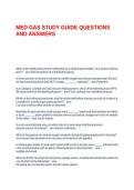 MED GAS STUDY GUIDE QUESTIONS AND ANSWERS