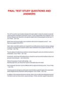 FINAL TEST STUDY QUESTIONS AND ANSWERS&period;