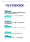 CJE READINESS BENCHMARK REMEDIATION&colon; CLOTTING CONCEPT QUESTIONS AND CORRECT ANSWERS 2026 GET IT CORRECT &excl;&excl;&excl;